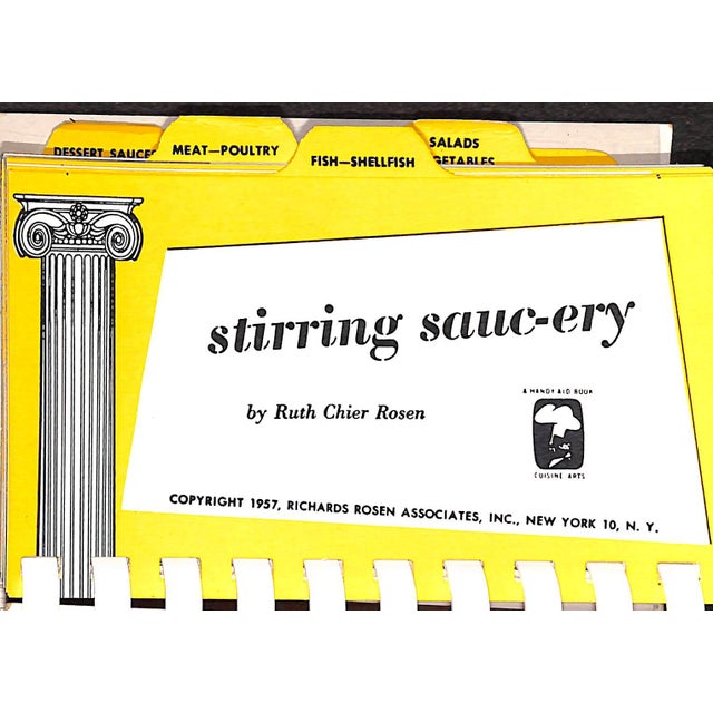 1950s "Stirring Sauc-Ery: A Cook Book of Sauces" 1957 Rosen, Ruth Chier For Sale - Image 5 of 9