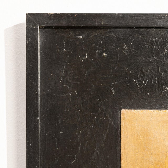Italian 1960s Italy Burnt Orange Wood Painting For Sale - Image 3 of 15