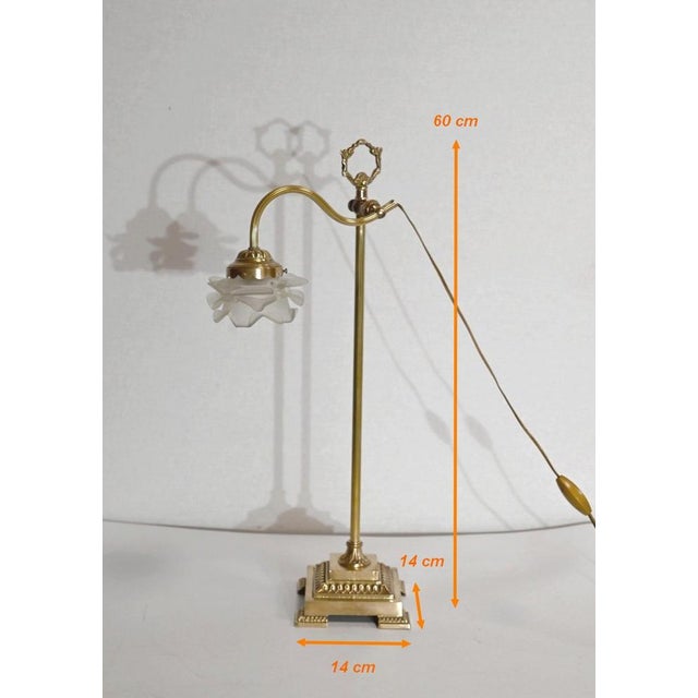 Art Deco Tulip Table Lamp, 1920s For Sale - Image 12 of 16