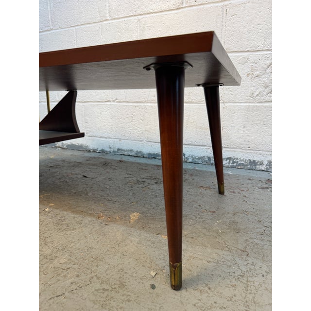 Antique White 1950s Mid-Century Modern Atomic Tiered Table Set, 3 Pieces For Sale - Image 8 of 18