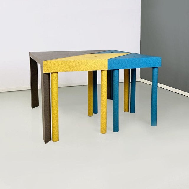 Cassina Italian Tangram Modular Table attributed to Massimo Morozzi for Cassina, 1990s For Sale - Image 4 of 18