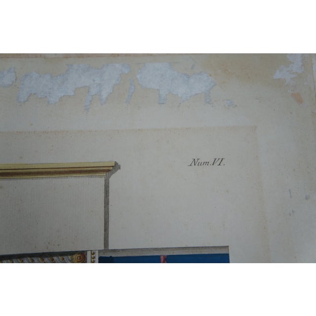 Paper Giovanni Ottaviani 1735-1808 "Le Logge Di Raffaello" Hand Colored Engraving For Sale - Image 7 of 11