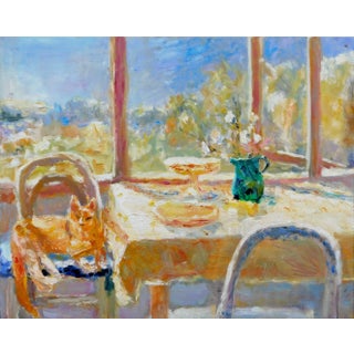 "Sleeping in Summer Warmth" Comtemporary Oil Painting by Alice Mumford For Sale