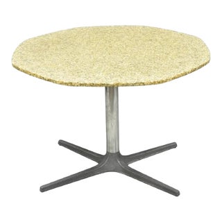 Mid Century Modern Seashell Resin Top Aluminum Propeller Base Dining Table For Sale