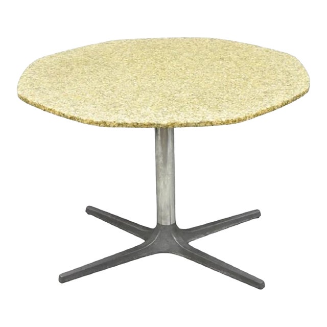 Mid Century Modern Seashell Resin Top Aluminum Propeller Base Dining Table For Sale