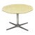 Mid Century Modern Seashell Resin Top Aluminum Propeller Base Dining Table For Sale