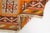 Turkish Handwoven Orange & Pink Geometric Area Rug For Sale - Image 3 of 9