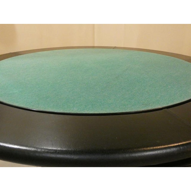 Game Table in Leather and Steel, Italy, 1970s For Sale - Image 11 of 18