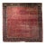 19th Century Indian Agra Rug, Wool Pile, Allover Floral Design, Square, 7' x 7' For Sale