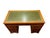 Vintage English Style Pedestal Desk with Green Leather Top For Sale - Image 3 of 5