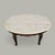 Late 20th Century Vintage Faux Travertine-Top Coffee Table With Cabriole Legs, Marble For Sale - Image 5 of 15