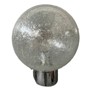 Vintage Wall Lamp in Chrome and Glass For Sale