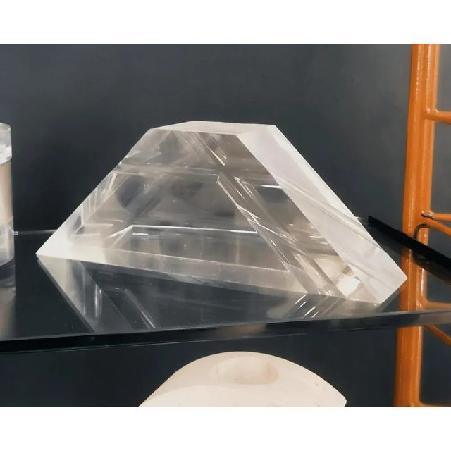 Vintage Italian Pyramid Sculpture, 1970s For Sale - Image 4 of 6