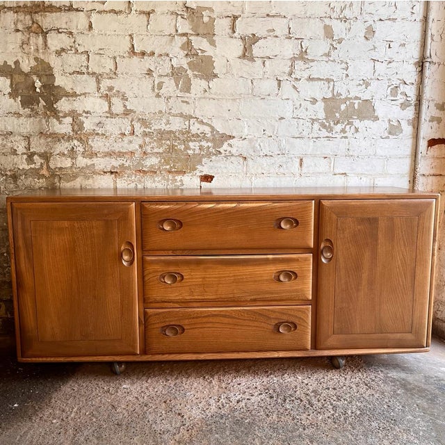 Tan Elm Sideboard from Ercol For Sale - Image 5 of 15