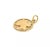 Contemporary Tiffany & Co. 18k Yellow Gold Anchor in Round Wire Frame Charm Pendant For Sale - Image 3 of 4