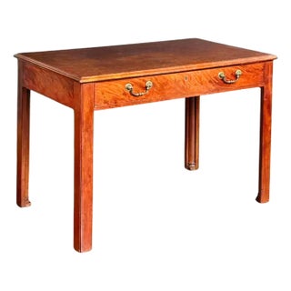 English Writing Table or Desk of Mahogany With Slide From the Georgian Period For Sale