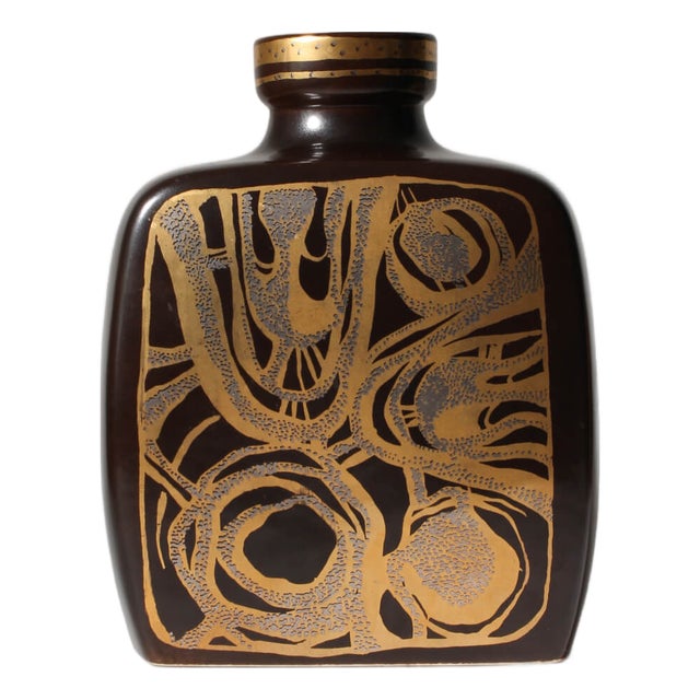 Ceramic Abstract Vase by Gerd Hiort Petersen for Søholm, Denmark, 1960s For Sale