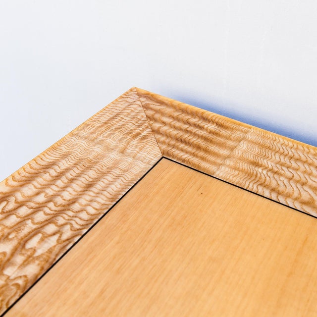 1990s Italian Satinwood Expandable Dining Table Attributed to Giorgio Collection For Sale In Los Angeles - Image 6 of 14