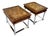 A Pair of Neoclassical Revival Burl Wood Side Tables by Lane Furniture Circa 1970s. For Sale