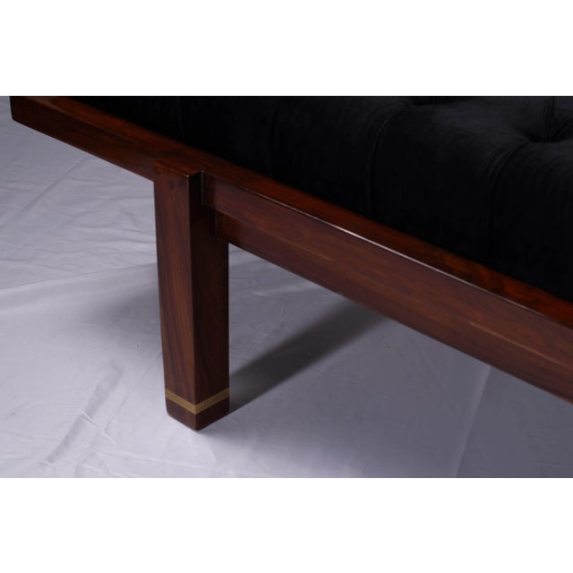 Wood Ceti Contemporary Rosewood Finish Chaise From Boston Mills For Sale - Image 7 of 8