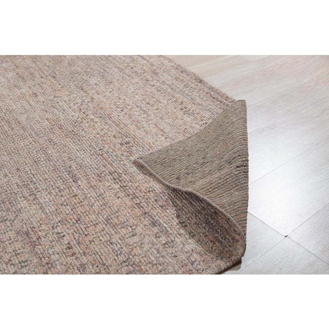 Contemporary 9x12 Sarrah Fiona Yellow Solid Contemporary Hand Knotted Silk Carpet Rug For Sale - Image 3 of 4