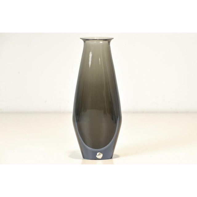 Mid-Century Modern Large Sommerso Vase in Murano by Flavio Poli for Seguso, 1960s For Sale - Image 3 of 14