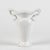 1940s White Ceramic Vase with 2 Handles by Torino For Sale - Image 5 of 9