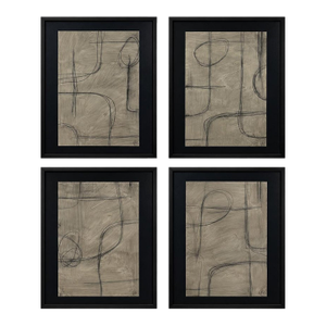 Foggy Day Study I -Iv, 2026 — Mixed Media on Paper by Murray Duncan