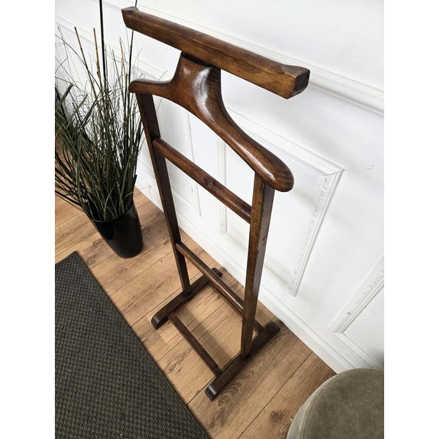 Mid-Century Italian Wood Valet Stand, 1970s For Sale - Image 6 of 8