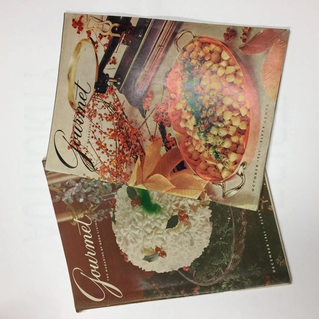 1961 Vintage Gourmet Magazines - Set of 8 For Sale - Image 4 of 12