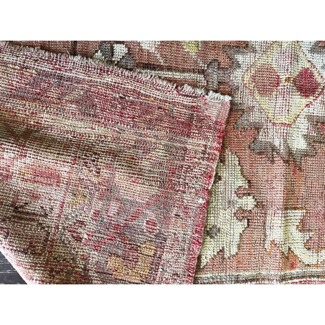 Antique Turkish Oushak Rug, 4' X 5'3" For Sale - Image 4 of 9