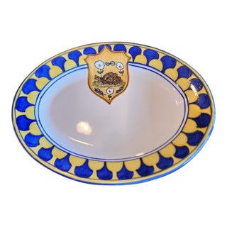 Deruta Turtle Crest Platter For Sale