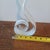 Glass Vintage 90s Murano Style Dancing Flame White Sparkle Ribbon Art Glass Sculpture For Sale - Image 7 of 8