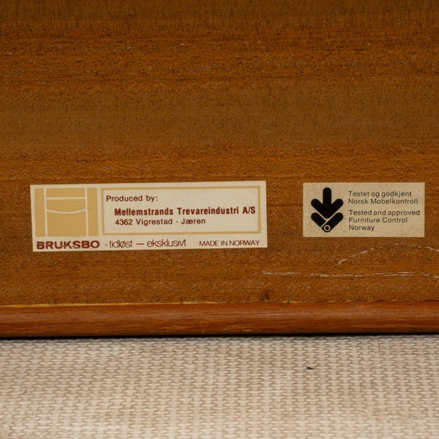 Vintage Torbjørn Afdal Krobo Extra Long Teak Bench by Bruksbo Norway, Scandinavian Modern For Sale - Image 18 of 18