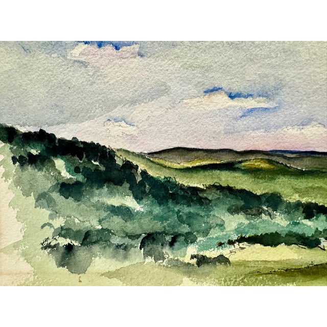 Original watercolor on paper by Henry Emil Salloch, also known as Heinz Emil Salloch, the German-born American artist and...