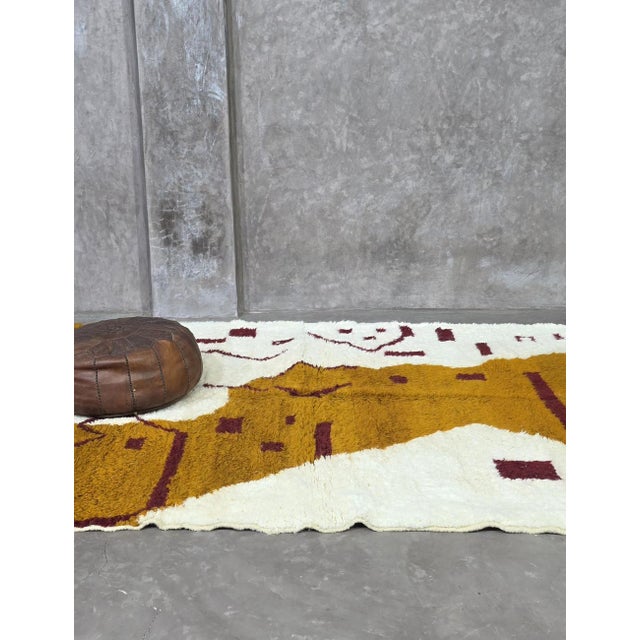 Textile Abstract Moroccan Area Rug - 8.1 X 6 Ft For Sale - Image 7 of 8
