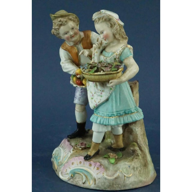 19th Century Art Nouveau Figurine in Porcelain from Ernst Bohne & Söhne Factory, Germany, 1800s For Sale - Image 6 of 18
