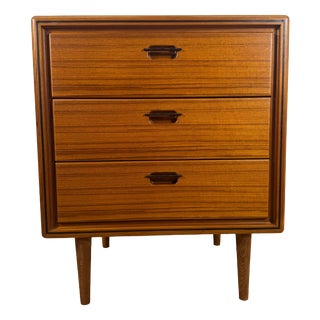 Small Three-Drawer Teak Chest of Drawers, Denmark, 1960 For Sale