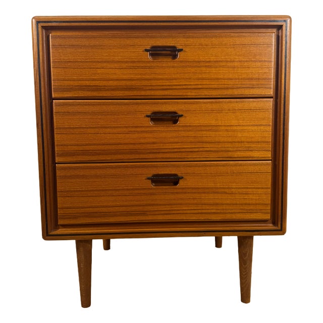 Small Three-Drawer Teak Chest of Drawers, Denmark, 1960 For Sale