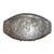 Vintage Oval Pewter Platter With Roe Deer in Mountains With Pinecone Edge For Sale