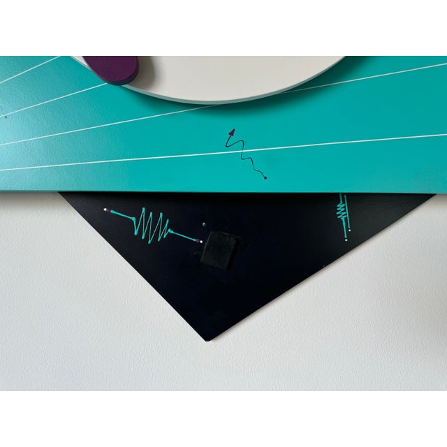 Richard (Rick) Ott (American, 1935 - 2007) Postmodern Memphis - Style Dimensional Wall Art Sculpture For Sale In Miami - Image 6 of 12