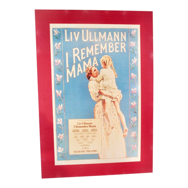 I Remember Mama Theater Show Poster For Sale