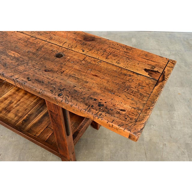 French 19th Century Carpenter's Workbench For Sale - Image 4 of 13