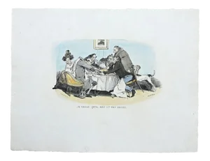 JJ Grandville, I Believe It Is A Bit Closed, Lithograph, 1830