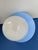 Blue Vintage Blue Metal Wall Light with Opaline Globe 1970s Design Light Fixture For Sale - Image 8 of 9