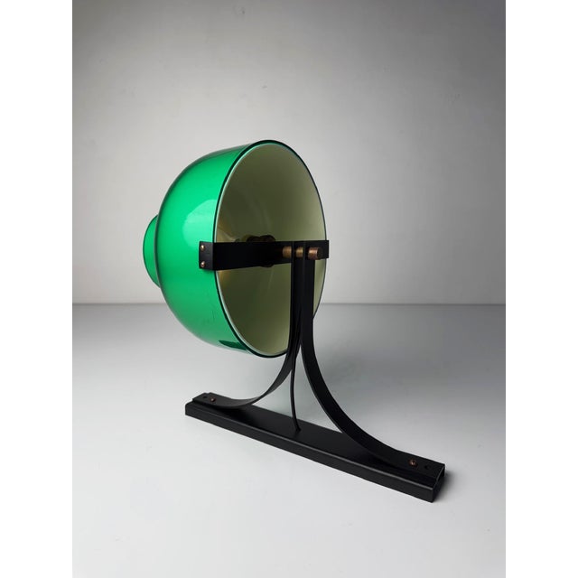 Forest Green Max Bill Wall Lamps by Miguel Milà for Polinax, 1960s, Set of 2 For Sale - Image 8 of 13
