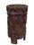 African Vintage Circa 1960 Hand Carved Wood African Vase 6.5" H For Sale - Image 3 of 9