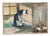 Stig Rosell, The Cat in the Window, 1950s, Oil on Canvas, Framed For Sale