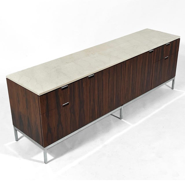 Florence Knoll Four Position Rosewood Credenza For Sale In Chicago - Image 6 of 11