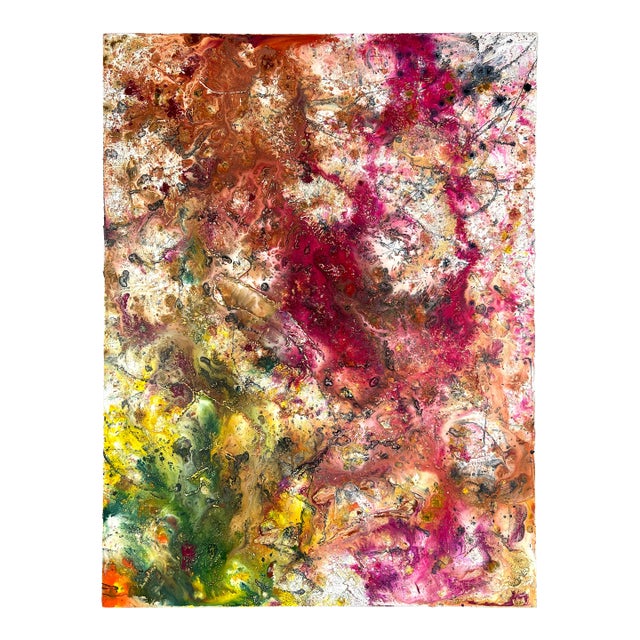 "Barbara" - Abstract Expressionist Composition in Acrylic on Canvas by Charles David Francis For Sale